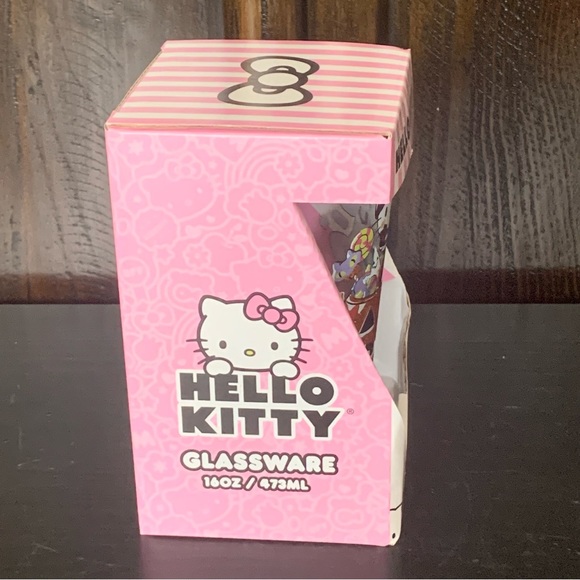 NIB - Hello Kitty 16oz Halloween Pint Glass Cat Burglar Jack O’Lantern Candy - Picture 6 of 6